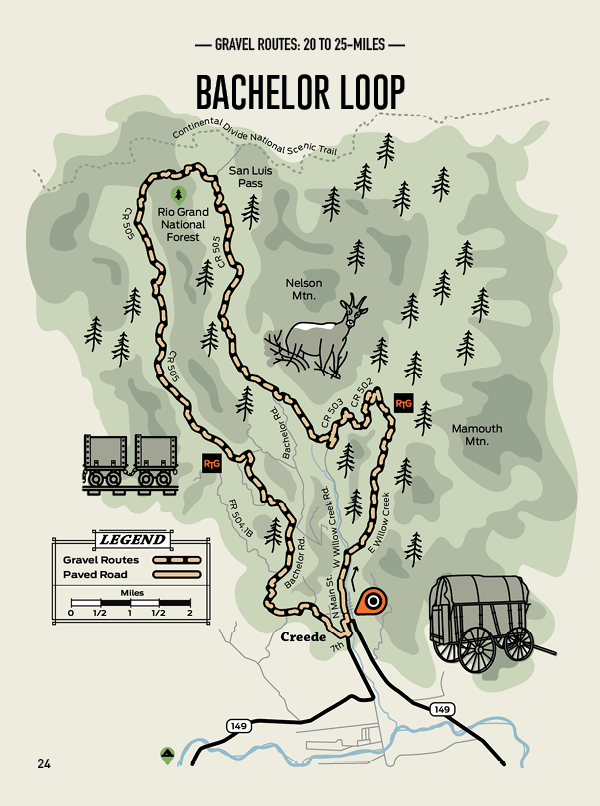 Bachelor Loop Route Map