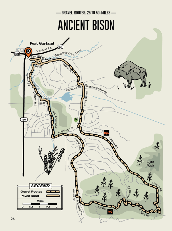 Ancient Bison Route Map