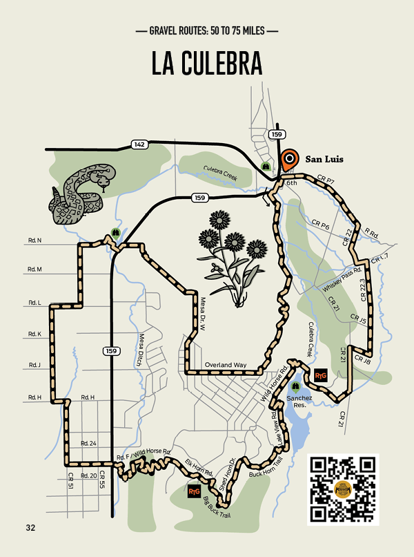 La Culebra Route Map