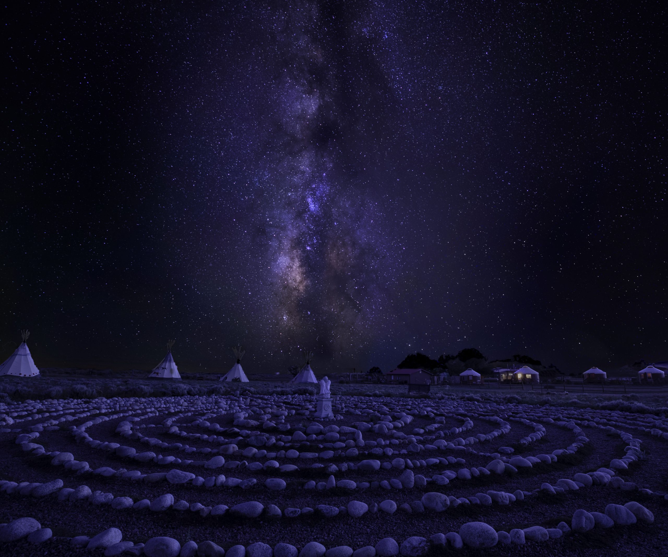 2nd Place Night Sky Category - Milky Way & Labyrinth - Tranquility - Erick Miller